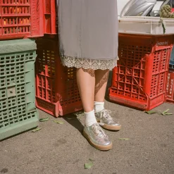 Balagan Sneakersy|Aluf Sneakersy, Srebrny