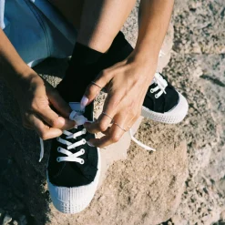 Balagan Sneakersy|Novesta Star Master Sneakersy Damskie Vegan, Czarne Na Bialym