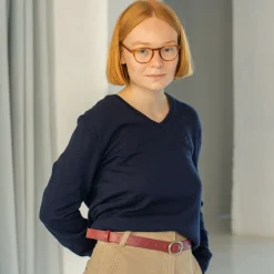 Balagan Paski|Pasek Z Owalna Klamra, Szminkowy