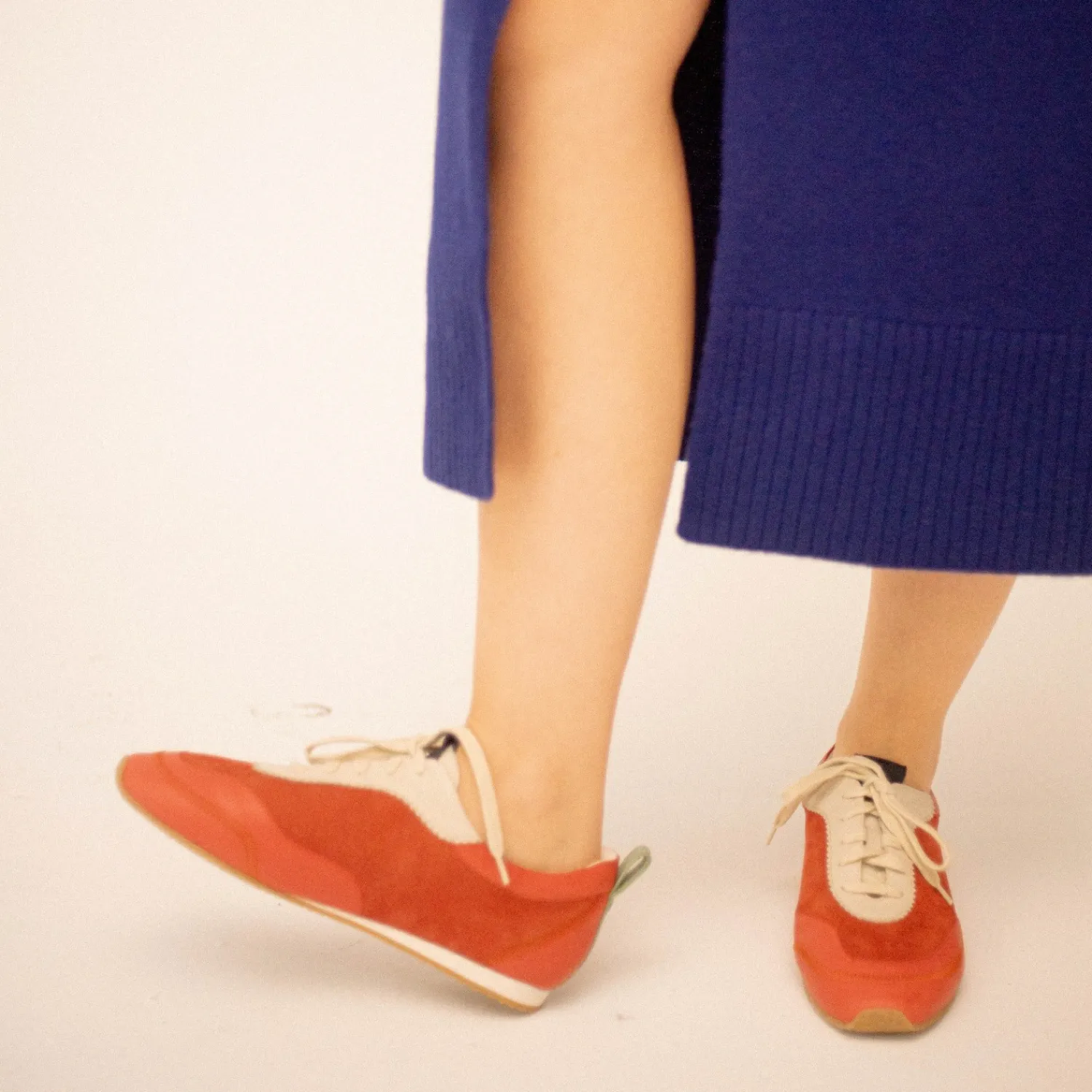 Balagan Sneakersy|Ritza Sneakersy, Vintage Czerwony Nubuk