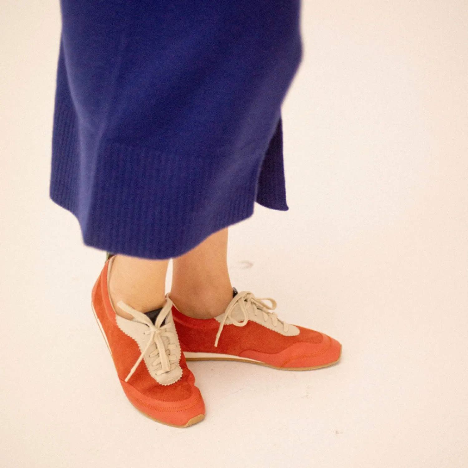 Balagan Sneakersy|Ritza Sneakersy, Vintage Czerwony Nubuk