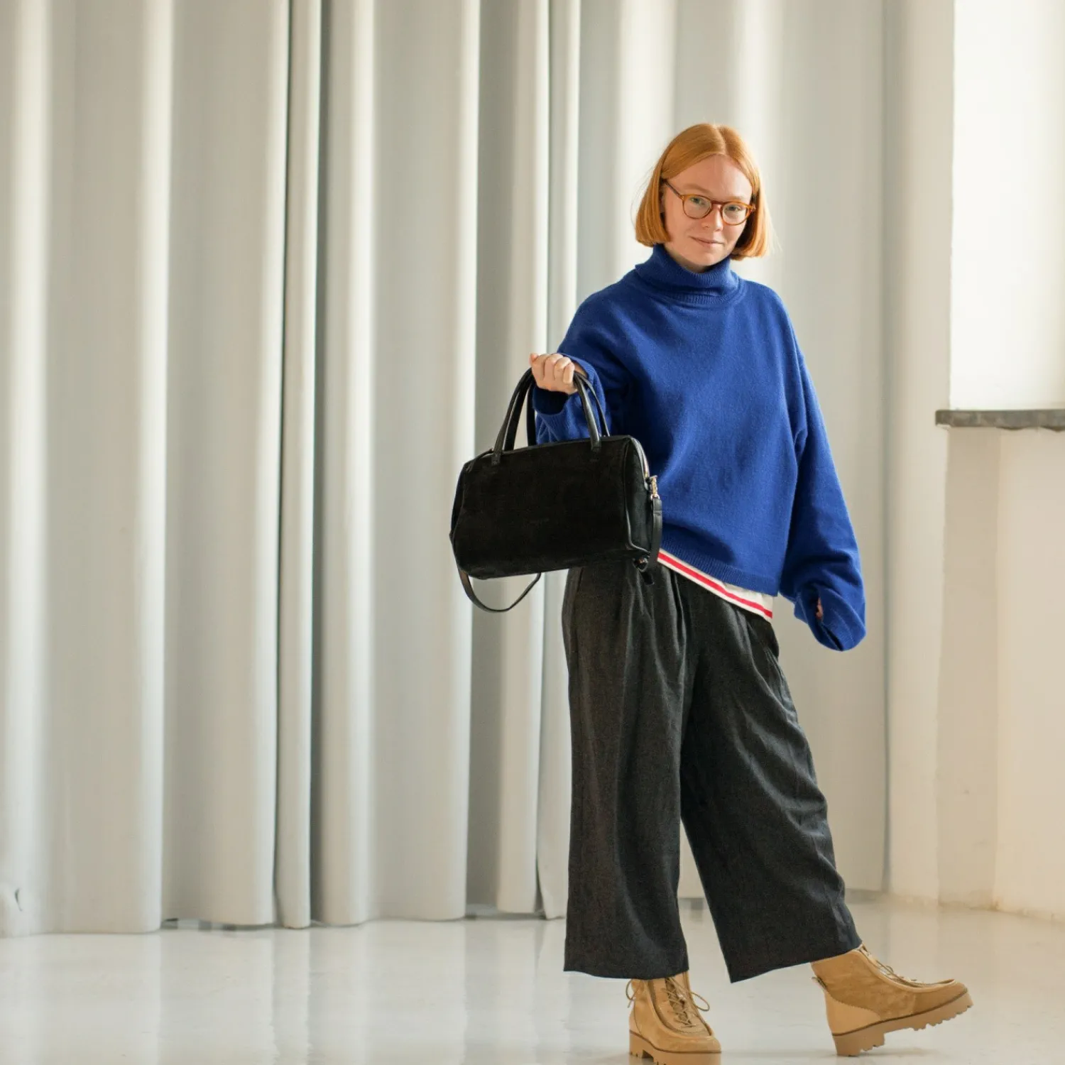 Balagan Torby Na Ramię|Sofia Torebka M, Czarny Welur
